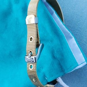 Rustic cuff, gold buckle bracelet.